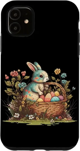 Vista 8 de Happy Easter Day Easter Bunny Happy Easter Egg Basket Case for iPhone 17