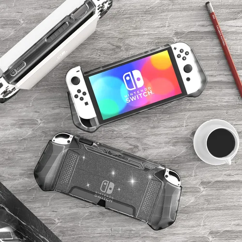 Vista 7 de Mumba Dockable Case for Nintendo Switch OLED 2021, Blade Series TPU Grip Protective Cover Accessories Compatible with Nintendo Switch OLED 7 Inch