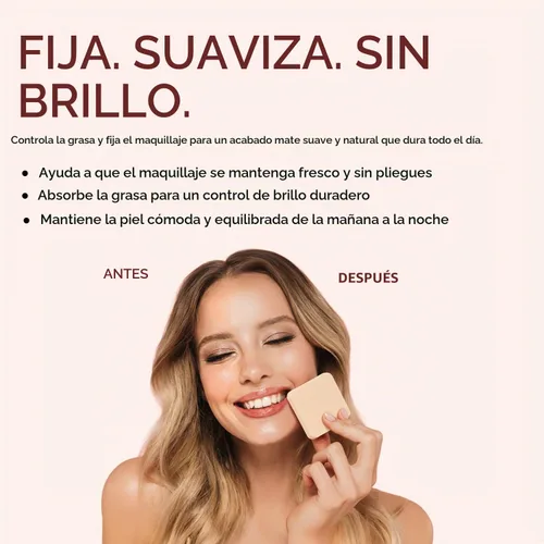 Vista 5 de Palladio, Polvo de arroz prensado, natural, 0.26 onzas