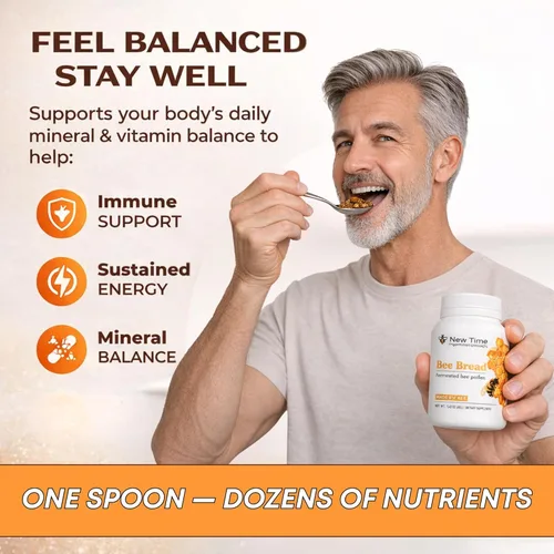 Vista 8 de Pan de abeja orgánico - Polen fermentado natural, multivitamínico para el crecimiento de los senos, superalimento para hombres, mujeres, proteínas
