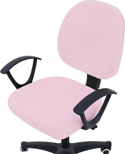 Vista 48 de Smiry Fundas de asiento de silla de computadora de oficina, de jacquard elástico, extraíbles, lavables, antipolvo, protectores de cojín para silla