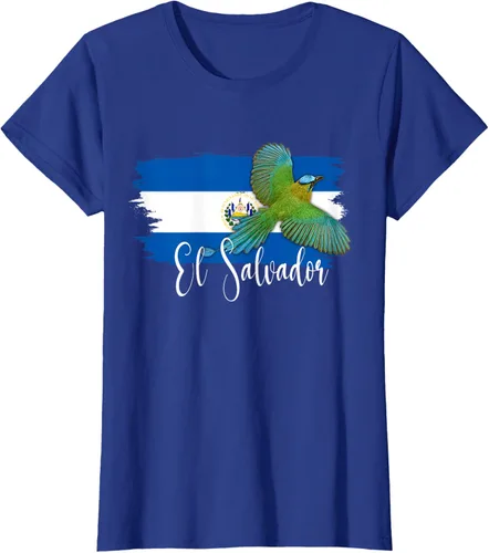 Vista 56 de Camiseta con la bandera de El Salvador, mapa de El Salvador, camiseta de Salvador para mujer, Negro