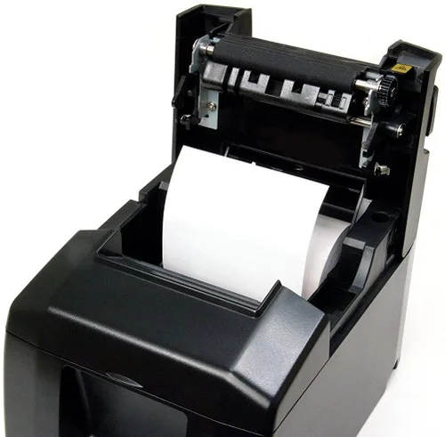 Vista 3 de Star Micronics TSP654II Impresora de recibos térmicos con cortador automático y fuente de alimentación externa