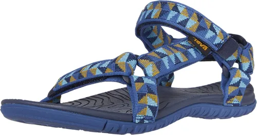 Vista 4 de Teva Sandalia unisex T Hurricane 3 para niños Balboa Fucshia Rojo