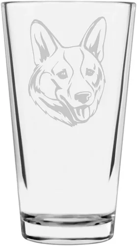 Vista 400 de Podenco Canario - Vaso de pinta de 16 onzas con temática de perro personalizado