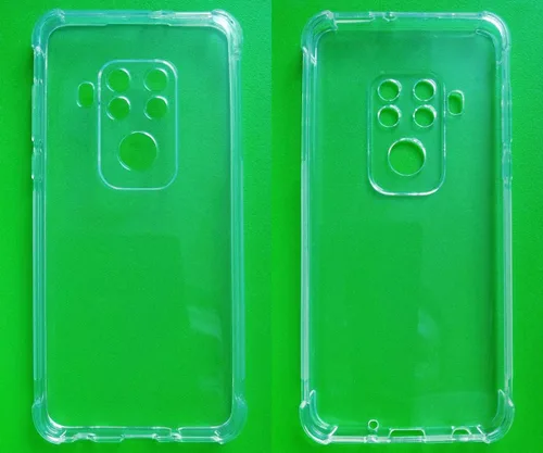 Vista 3 de USTIYA Funda para Motorola One Zoom Clear TPU Cuatro Esquinas Cubierta Protectora Transparente Suave Funda