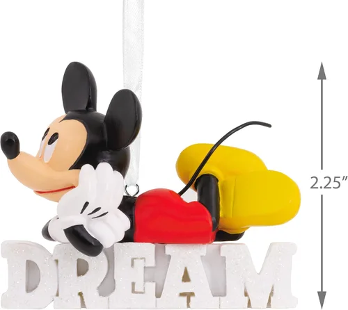 Vista 4 de Hallmark Disney Mickey Mouse Dream - Adorno navideño de resina (0002HCM9029)