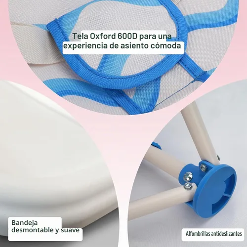Vista 4 de Tiny Marvels Silla de bebé 3 en 1, portátil y plegable para viajes, edades de 6 meses a 3 años