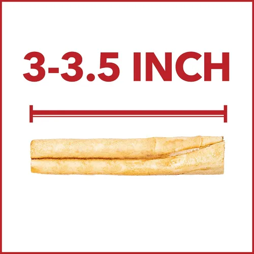 Vista 3 de Pet Factory American Beefhide - Mini rollos de golosinas masticables para perros de 3 a 3.5 pulgadas, sabor a pollo, 14 unidades/1 paquete