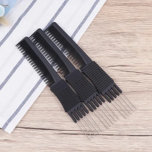 Vista 5 de Peinetas para el cabello - Fibra de carbono estática -cola Peines Herramientas para el cabello para estilos finos