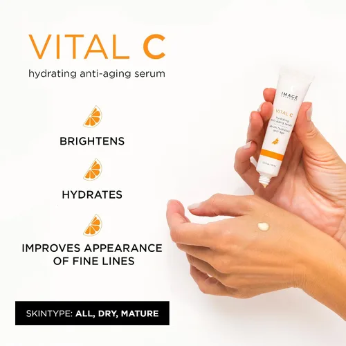 Vista 2 de IMAGE Skincare, VITAL C Hydrating Face Serum, with Vitamin C and Hyaluronic Acid, to Brighten, Tone and Smooth Appearance of Wrinkle