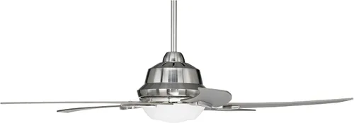 Vista 7 de Casa Vieja Ventilador de techo Capri de níquel cepillado con luz de 52 pulgadas