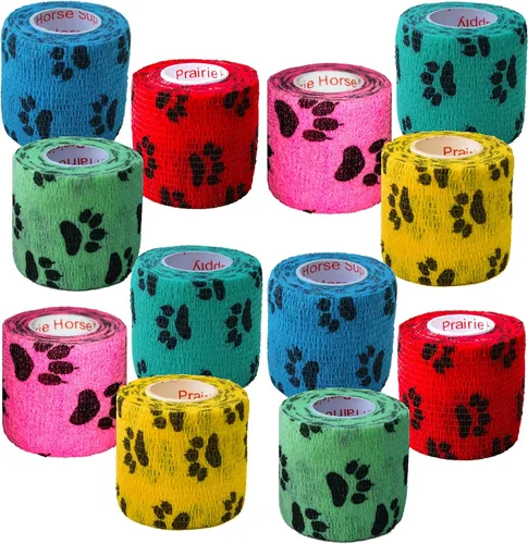 Vista 21 de Cinta adhesiva para veterinarios (negro) (paquete de 2) (2 pulgadas x 15 pies), autoadhesiva, adherente, cohesiva, flexible, autoadhesiva, rollo
