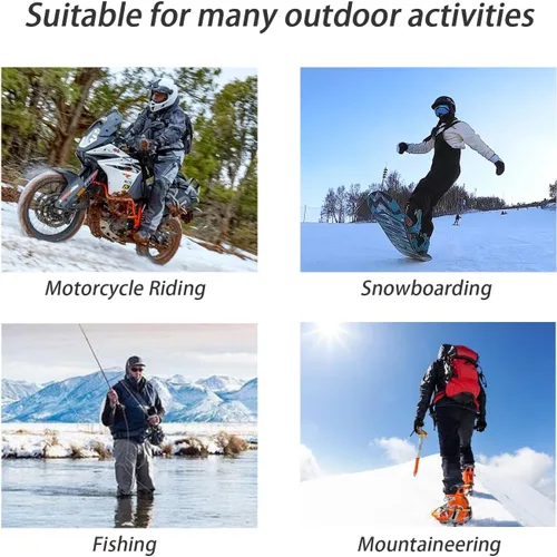Vista 7 de TFTSR Paquete de 2 pasamontañas desgastados para hombre, máscara facial de punto Shiesty Yeat para clima frío, cobertura completa de invierno