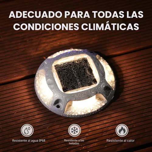 Vista 5 de AGPTEK Luz solar para entrada al aire libre, 1 paquete, 2 modos