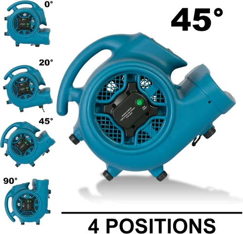 Vista 7 de XPOWER P-450NT Freshen Aire 1/3 HP Mover de aire perfumado con ionizador, temporizador y cuentas de ambientador (brisa fresca, 8 onzas)