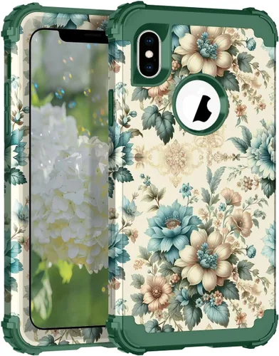 Vista 105 de Hocase Funda para iPhone SE 2022/2020, resistente a prueba de golpes, de plástico duro+goma de silicona, funda protectora híbrida para iPhone SE
