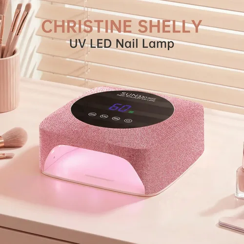 Vista 7 de Lámpara de uñas LED UV inalámbrica de 96 W, luz UV recargable para uñas de gel con 3 ajustes de temporizador, secador de uñas profesional de secado