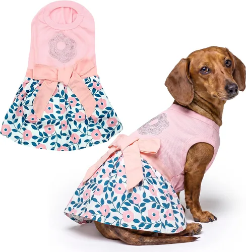 Vista 17 de Parisian Pet Chambray - Vestido para perro - Ligero sin mangas para perro, niña, talla XS Chambray en general