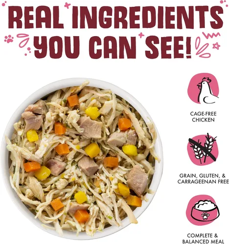 Vista 3 de Weruva Comida Clásica para Perros, Peking Ducken con Pechuga de Pollo y Pato en Salsa, Lata de 14oz (Paquete de 12)