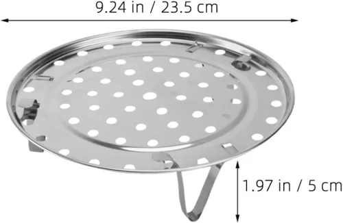 Vista 7 de 2pcs Steaming Rack Stainless Steel with Detachable Feet