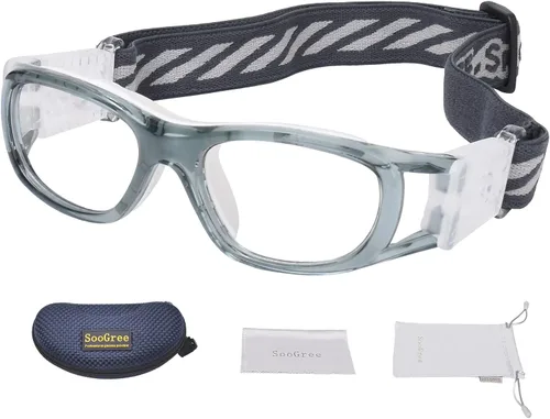 Vista 9 de SooGree Gafas deportivas para niños, baloncesto, regate, fútbol, fútbol, deportes, gafas protectoras de seguridad para los ojos