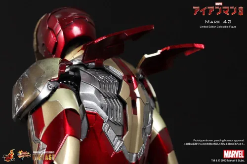 Vista 6 de Iron Man 3 juguetes caliente 1/6 Escala Diecast coleccionable Figura Iron Man Mark XLII