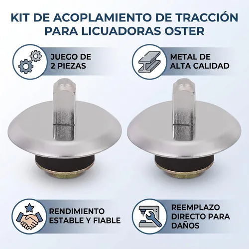 Vista 5 de Kit de pasador de perno eslingor, 2 piezas de accesorios de repuesto compatibles con Oster Osterizer Blender Blender Accesorios de cocina