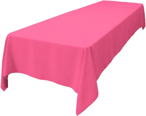 Vista 61 de LA Linen Mantel rectangular lavable de popelín de poliéster, resistente a las manchas y a las arrugas, cubierta de mesa 60x84, mantel de tela