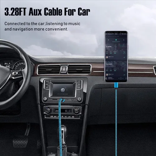 Vista 7 de Samsung Galaxy S25 Ultra Tipo C Cable auxiliar USB C a 0.138 in de audio Android Cable conector auxiliar S25 FE tipo C adaptador a cable estéreo