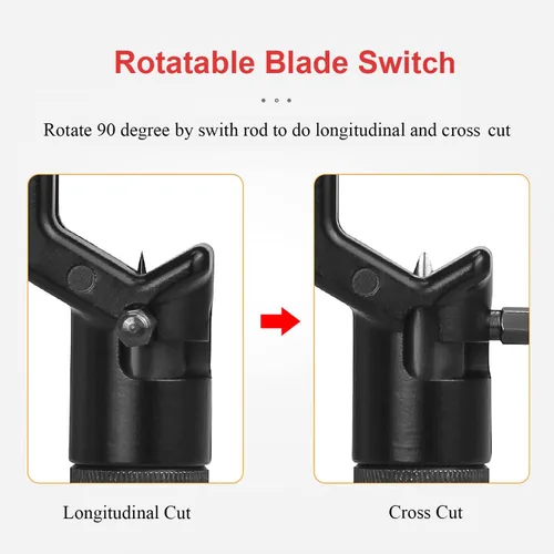 Vista 4 de Cuchillo Transversal de Pelado de Cable Blindado 4-10MM - Pelacables de Fibra Óptica FTTH Cortador de Cable de Fibra Blindado - Herramienta