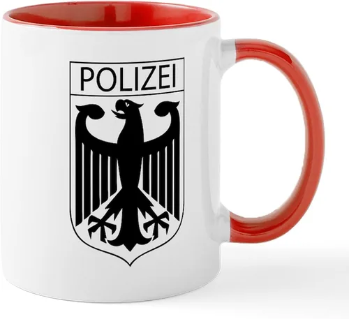 Vista 40 de CafePress Taza de café de cerámica de 11 oz (11.0 fl oz) de Police Mom