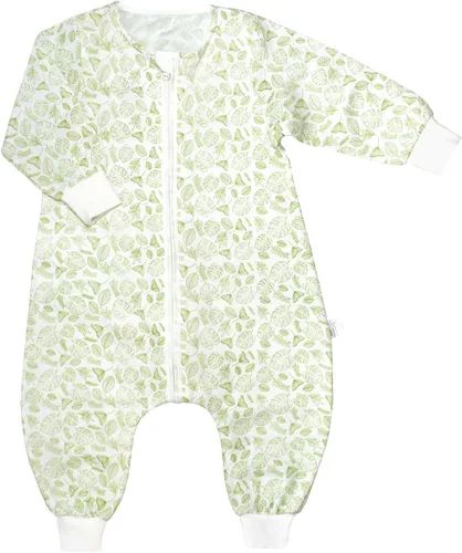 Vista 2 de Saco de dormir original de muselina 100% algodón para niños, saco de dormir con piernas, mantas de manga larga para bebé, 1-4T