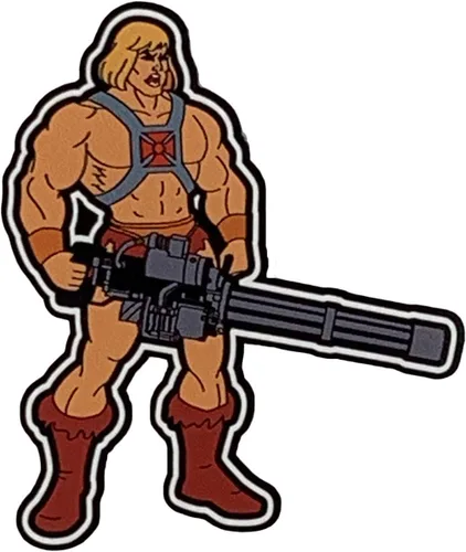Vista 4 de PatchOps Calcomanía de la serie All American Gunner Badasses