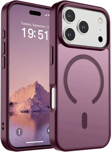 Vista 180 de SUPFINE Funda magnética para iPhone SE 2022 (3ª)/2020 (2ª), iPhone 8 (compatible con MagSafe) (protección contra caídas de grado militar), funda