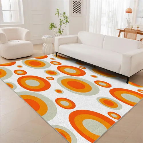 Vista 23 de Alfombra retro con flores, alfombra vintage de 2 x 3 pies, lavable antideslizante, para interiores, para entrada, entrada, cocina, mesita de noche