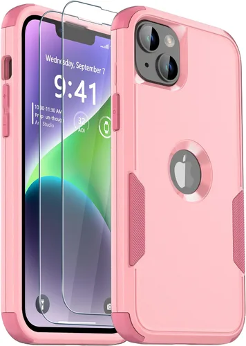 Vista 13 de Funda para iPhone 12, 2 protectores de pantalla de vidrio templado, 10 pies a prueba de caídas, antideslizante, a prueba de golpes, para iPhone 12
