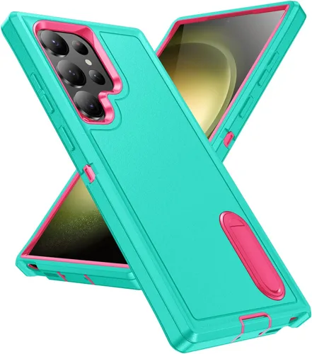 Vista 14 de IDweel Funda para Galaxy S22, para Galaxy S22 con soporte, protección resistente a prueba de golpes, antiarañazos, funda dura de estudio para Galaxy