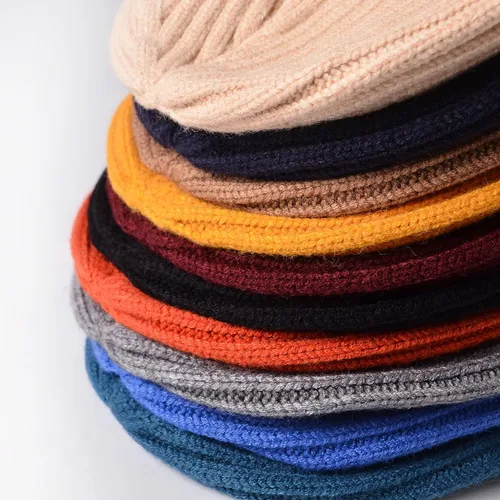 Vista 12 de Gorro de invierno para hombre y mujer, gorro de lana de punto para actividades al aire libre y uso diario