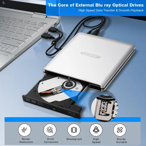 Vista 8 de Grabador externo de aluminio de Blu Ray Drive de lectura/escritura