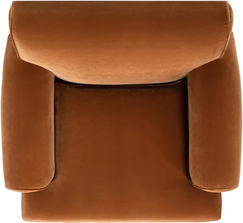 Vista 6 de Jennifer Taylor Home Alana Lawson - Silla decorativa grande y cómoda para sala de estar Naranja quemado