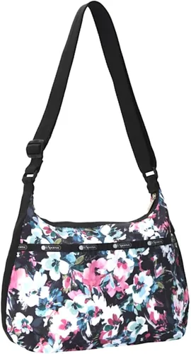 Vista 2 de LeSportsac Sweet Petals - Bolso bandolera grande estilo 3710Color E457 romántico y moderno inspirado en acuarela floraciones artísticamente