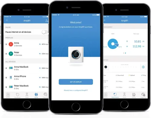 Vista 4 de AmpliFi Ubiquiti Labs - Enrutador Wifi HD de Ubiquiti Labs, cobertura de Internet inalámbrica sin costuras para todo el hogar, enrutador WiFi HD