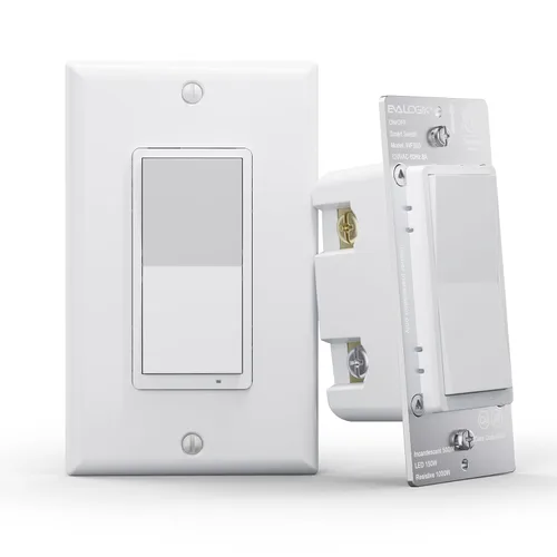 Vista 9 de Interruptor de luz inteligente WiFi de 3 vías, en la pared, no requiere concentrador, compatible con Alexa y Google Home (WF31S)