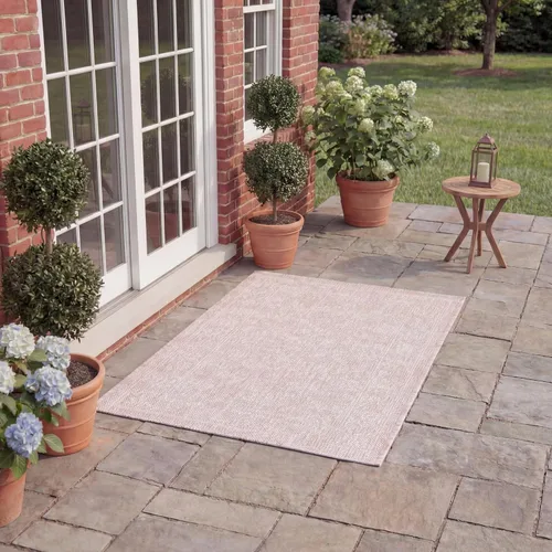 Vista 102 de SAFAVIEH Alfombra lavable al aire libre, colección Courtyard - 2'3" x 5', azul aguamarina y gris, no desprende pelusa y fácil limpieza, ideal
