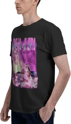 Vista 5 de Camiseta de algodón de manga corta con cuello redondo y ajuste regular para hombre