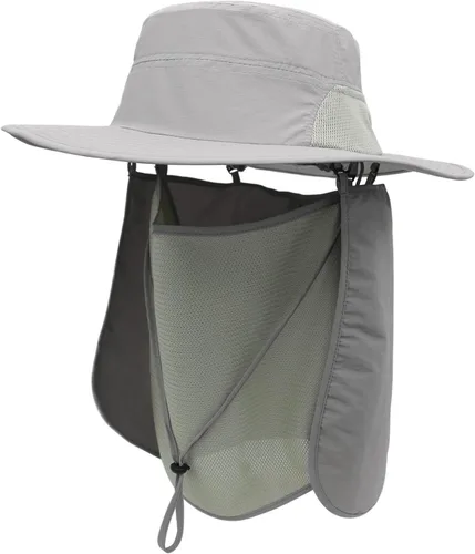 Vista 9 de Surblue Sombrero de pesca con solapa para el cuello, protección UV, protección UV, UPF50+