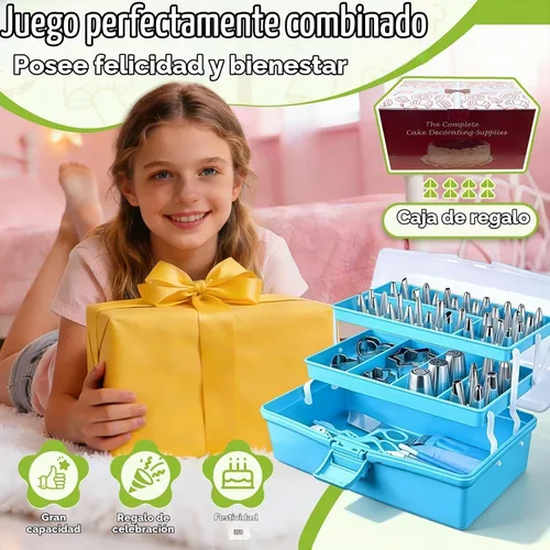 Vista 4 de Suuker Kit de suministros de herramientas de decoración de pasteles, 236