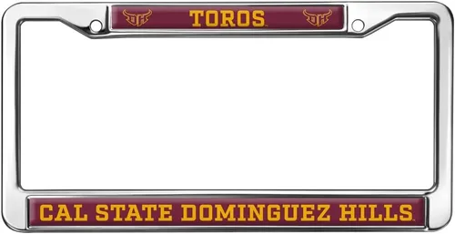 Vista 136 de Texas A&M University - Texarkana Mascot - Marco de metal estándar para placa de matrícula de tamaño completo