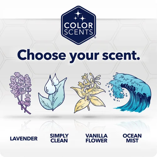 Vista 8 de Color Scents Bolsas de basura altas para cocina, 13 galones, 100 bolsas (1 paquete de 100 unidades), cordón - Bolsa blanca en lavanda + aroma a